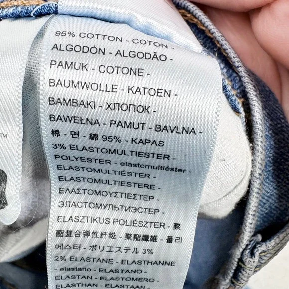 Levis 505 Regular Fit Straight Leg Light Wash Blue Stretch Jeans Mens 32x32 - Picture 8 of 11